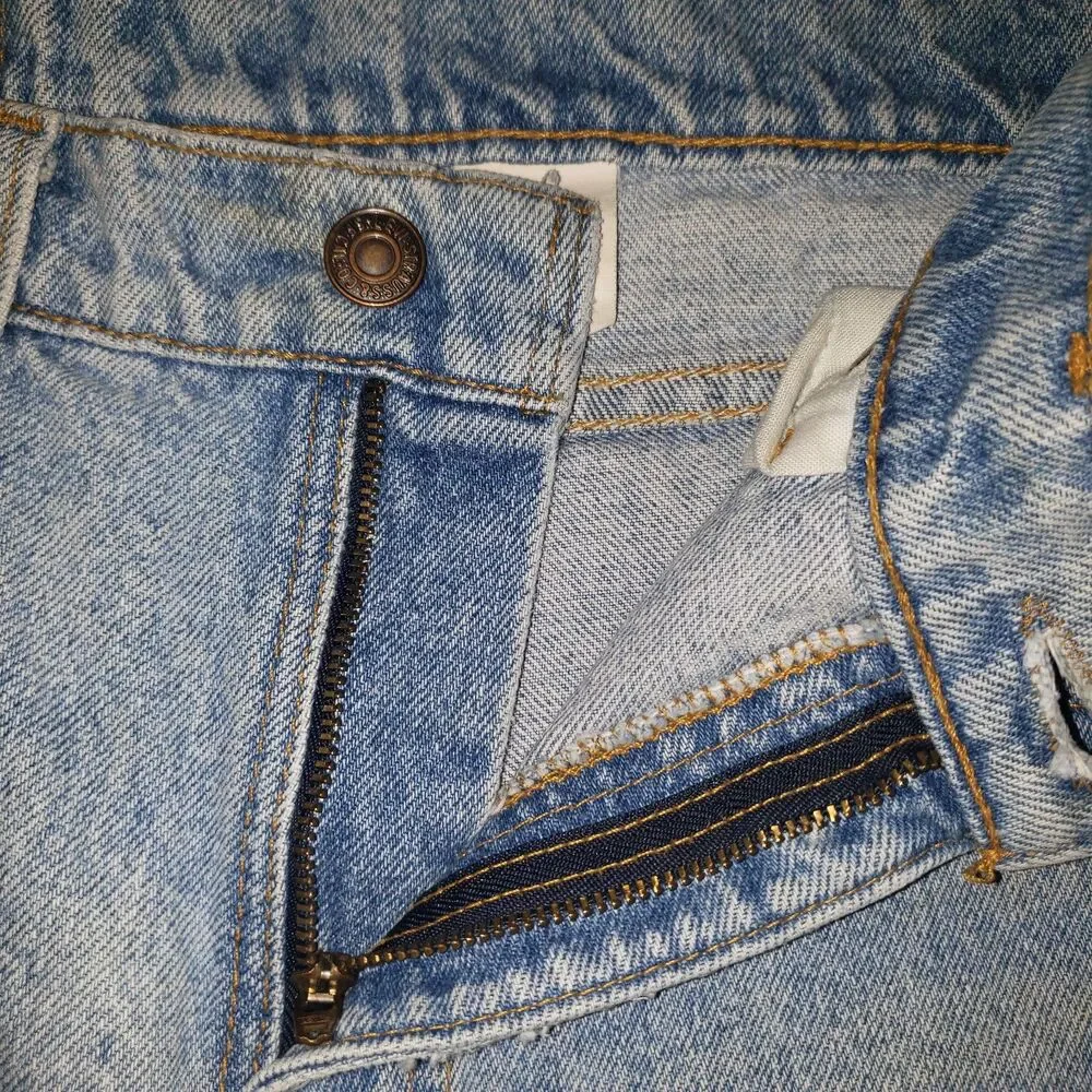Vintage 90s LEVIS 550 Relaxed Fit Tapered Leg Denim Blue Jeans Mens Size W33 L32
